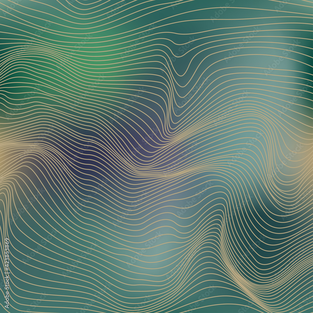 Fototapeta premium Wavy linear texture.
