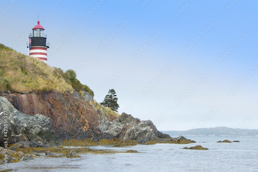 USA, Maine, Lubec, West Quoddy Head Lighthouse USA, Maine, Lubec, West Quoddy Head Lighthouse