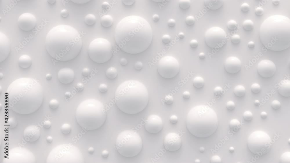 Neumorphism Smooth moving Spheres on the surface. Bright, milky motion background. Seamless loop. Neumorphism Smooth moving Spheres on the surface. Bright, milky motion background. Seamless loop.
