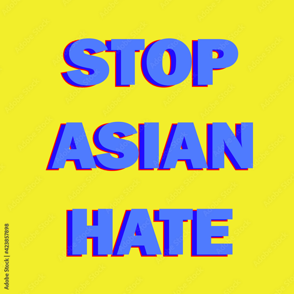 Protest against asian racism. 