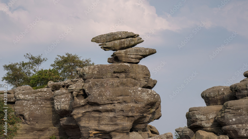 Scenic view of Brimham Rocks in Yorkshire Dales National Park Scenic view of Brimham Rocks in Yorkshire Dales National Park