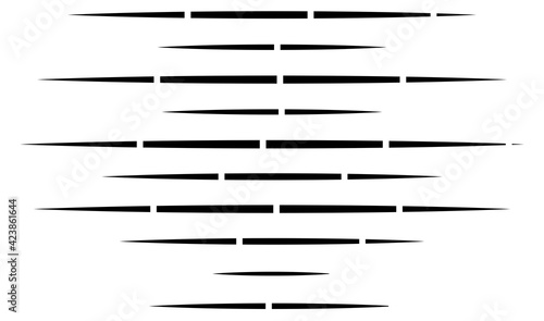 Dashed random straight parallel lines geometric element