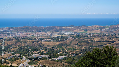 MIJAS, ANDALUCIA/SPAIN - JULY 3 : View from Mijas in  Andalucía Spain on July 3, 2017 © philipbird123