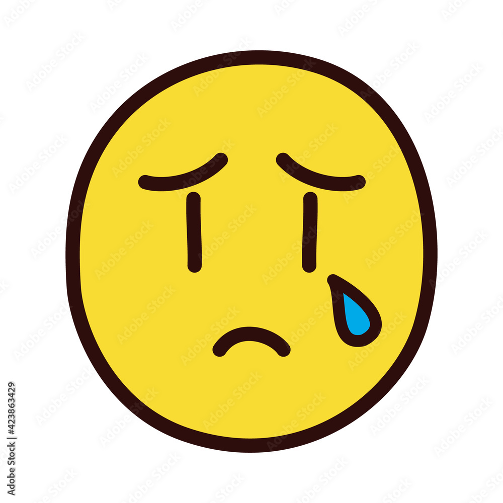 crying emoji face