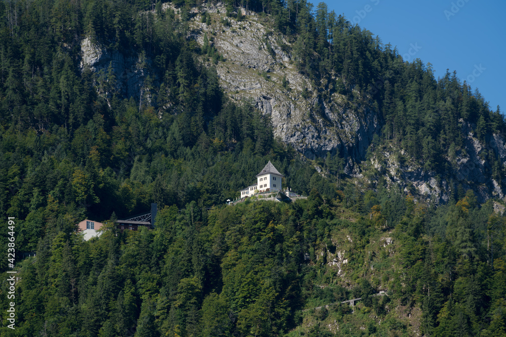View of the Cable Car Station at Hallstatt