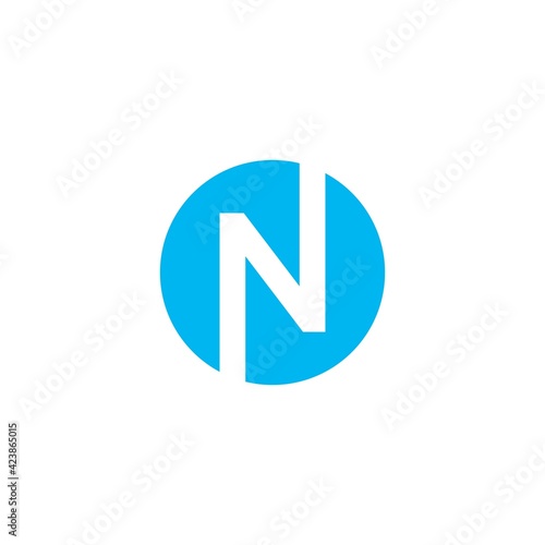 Initials Letter N logo in the circle. Logo icon design template Free Download Initials Letter N logo in the circle. Logo icon design template - GFXLoad