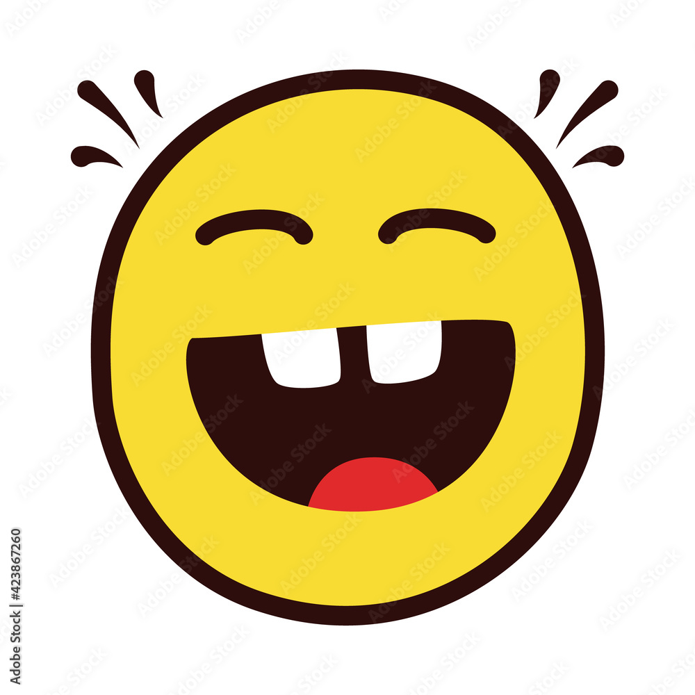 Obraz premium grinning emoji face
