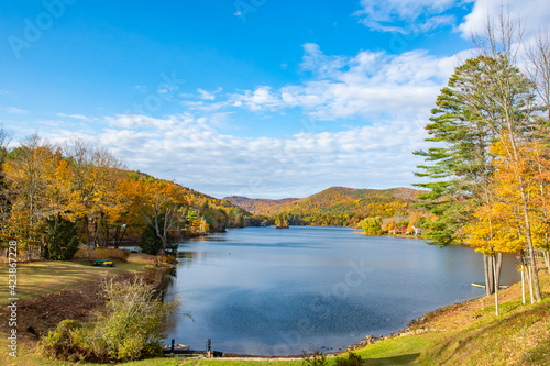 autumn landscape with lake © Tiffany
