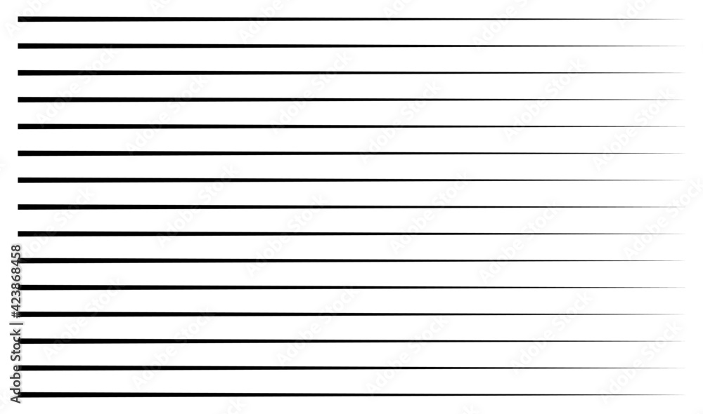 Fototapeta premium Random straight parallel lines, stripes geometric abstract vector element