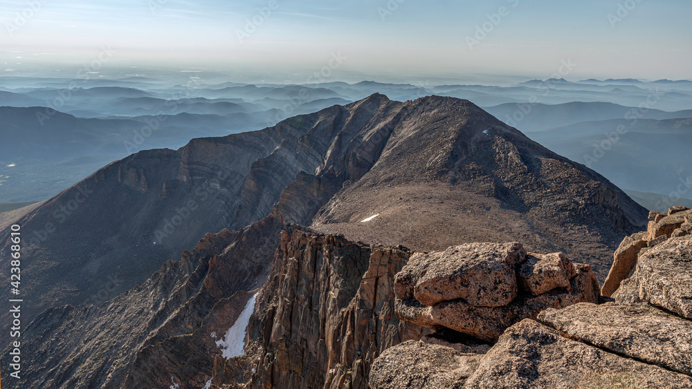 Mount Meeker seen from the summit of Longs Peak