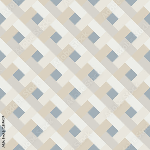 Abstract Beige Seamless Bricks Pattern Background