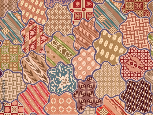 Indonesian Batik Of Sekar Jagad
