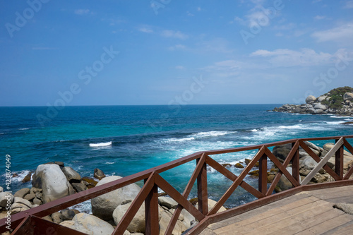 Sea of taryona park in the caribbean.