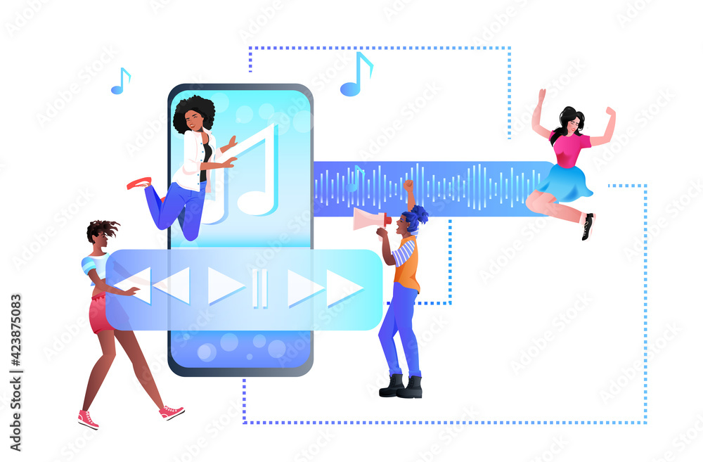 people communicating by voice messages audio chat application social media online communication people communicating by voice messages audio chat application social media online communication