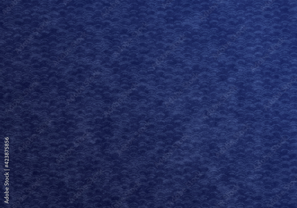 背景 バック テクスチャ 和紙 185 紺 Stock Photo Adobe Stock