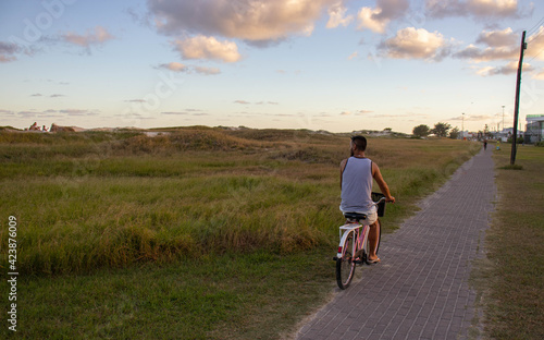 person riding a bicycle