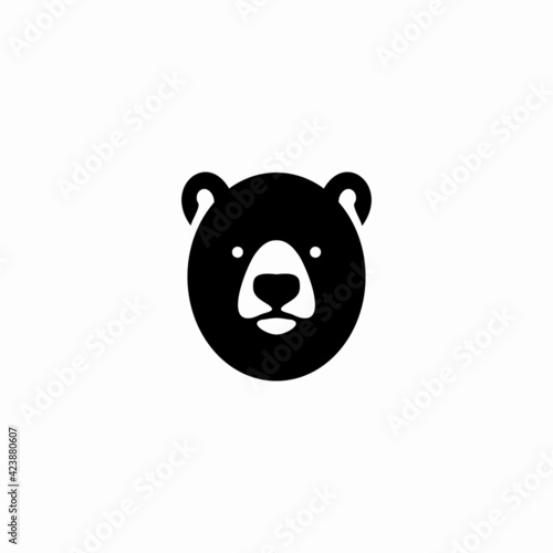 Creative illustration of bear logo icon design vector