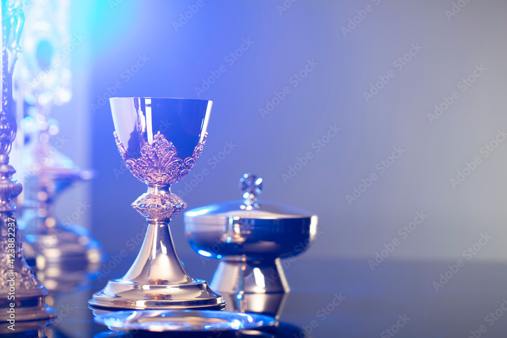 Religion Theme Easter Catholic Symbols Composition The Cross religion-theme-easter-catholic-symbols-composition-the-cross