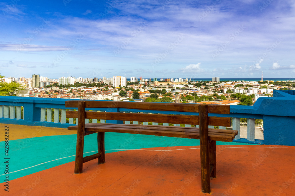 Visão de cima do Mirante de Maceió, Alagoas