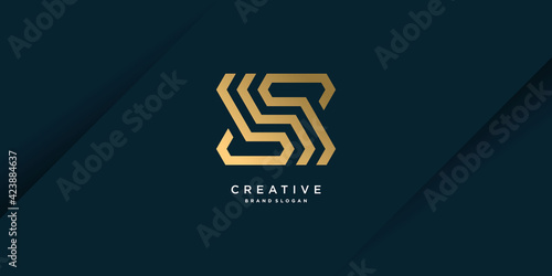 Letter Z logo with creative unique golden concept for initial or company Part 6