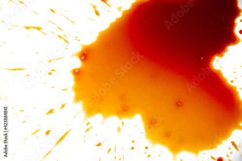 Blood stains on a white background