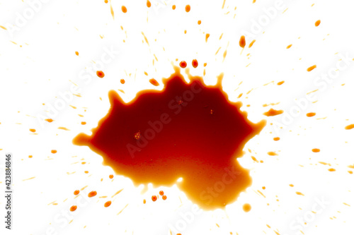 Blood stains on a white background