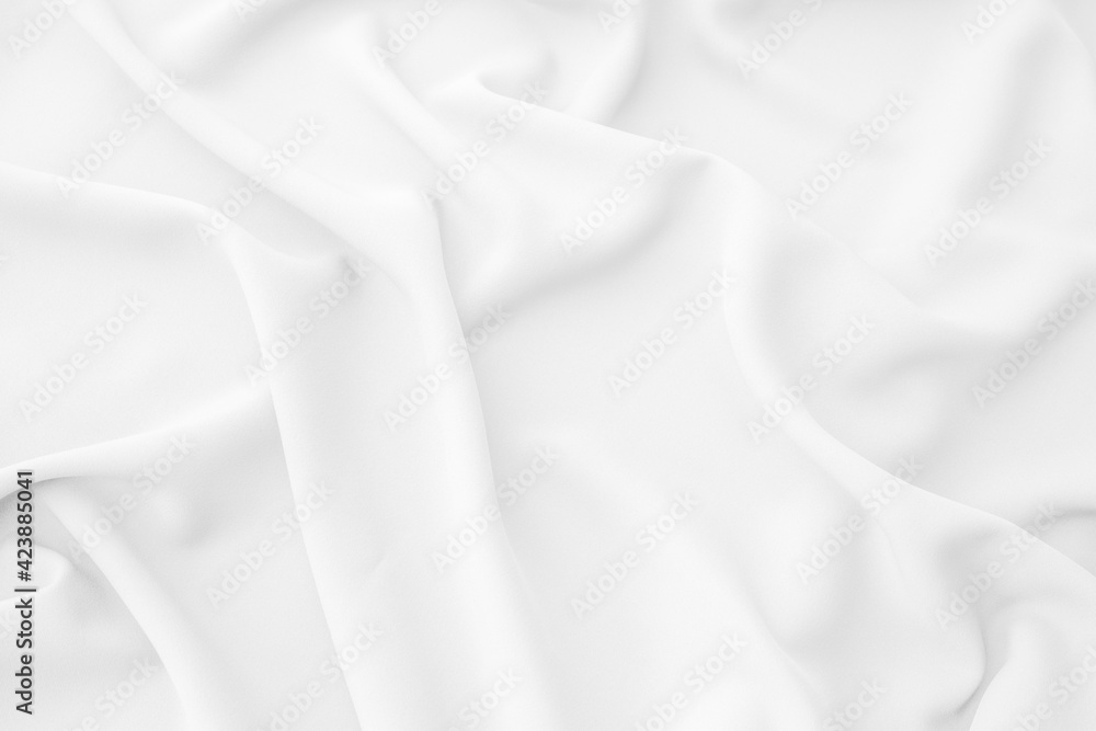 Fototapeta premium natural fabric linen texture for design. sackcloth textured. White Canvas for Background.. Image has shallow depth of field. satin fabric background.