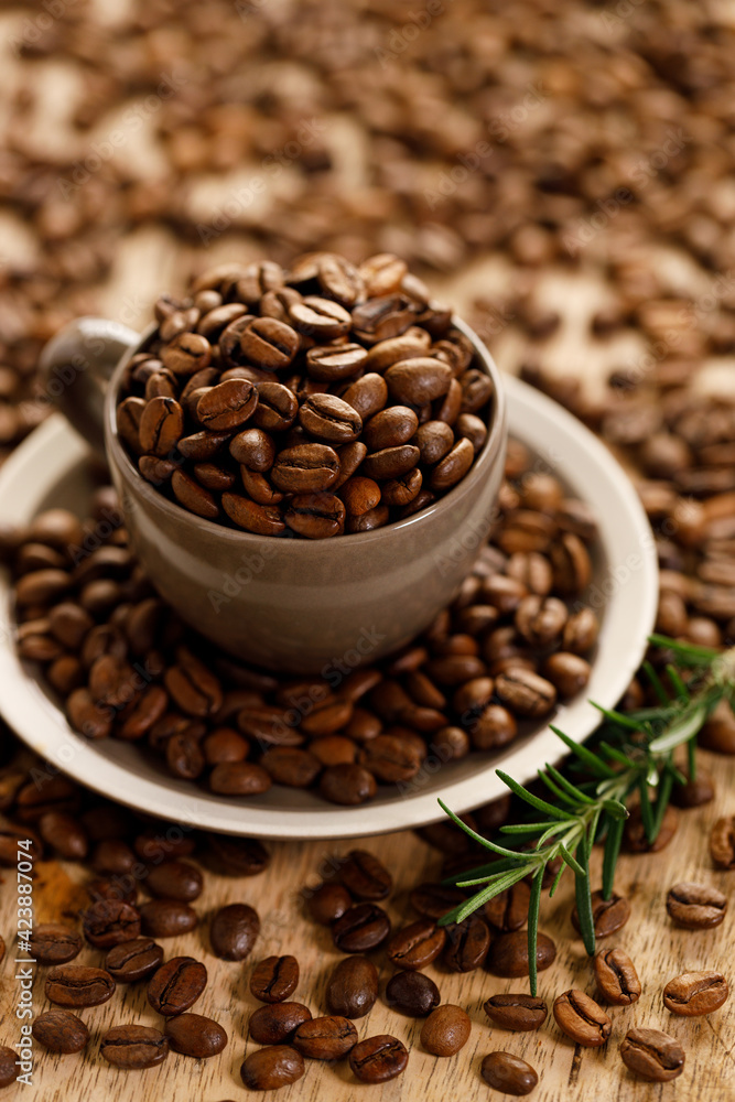 Fototapeta premium Coffee beans background