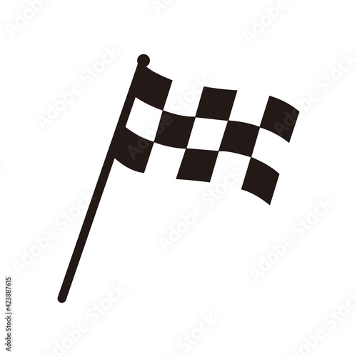 Race flag icon. Start icon