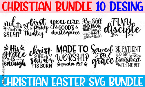 Christian Typography for print Calligraphy graphic design typography element, Hand written vector sign, t-shirt, bag, cups, card, sticker, badge, Print for inspirational poster.