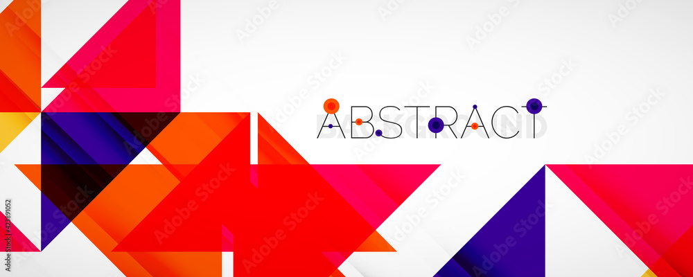 Set of vector triangle geometric backgrounds. Vector illustration for covers, banners, flyers and posters and other designs Set of vector triangle geometric backgrounds. Vector illustration for covers, banners, flyers and posters and other designs