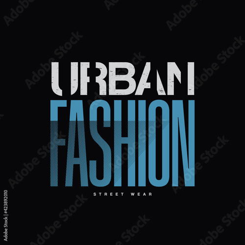 Graphic vector illustration of letters, URBAN, creative clothing, perfect for the design of t-shirts, shirts, hoodies, etc.