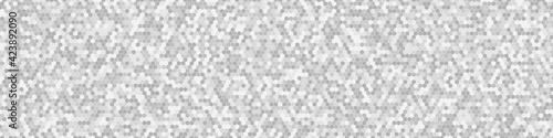 Honeycomb Grid tile random background or Hexagonal cell texture. in color gray or grey. for billboard backdrop or background.