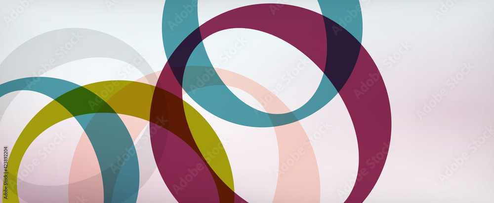 Ring geometric shapes, o letter repetition wallpaper. Abstract background for business or technology presentations, internet posters or web brochure covers Ring geometric shapes, o letter repetition wallpaper. Abstract background for business or technology presentations, internet posters or web brochure covers