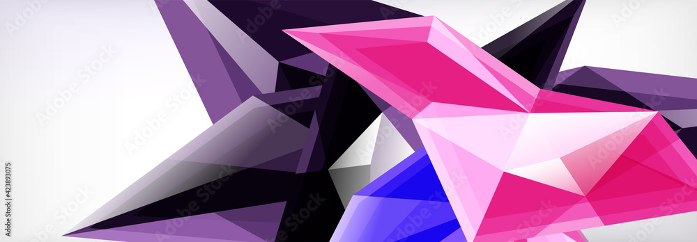 Vector 3d triangles and pyramids abstract background for business or technology presentations, internet posters or web brochure covers Vector 3d triangles and pyramids abstract background for business or technology presentations, internet posters or web brochure covers