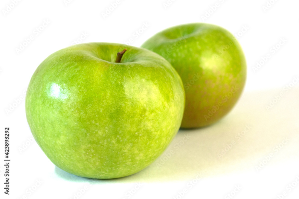 green apple isolated on white background green apple isolated on white background
