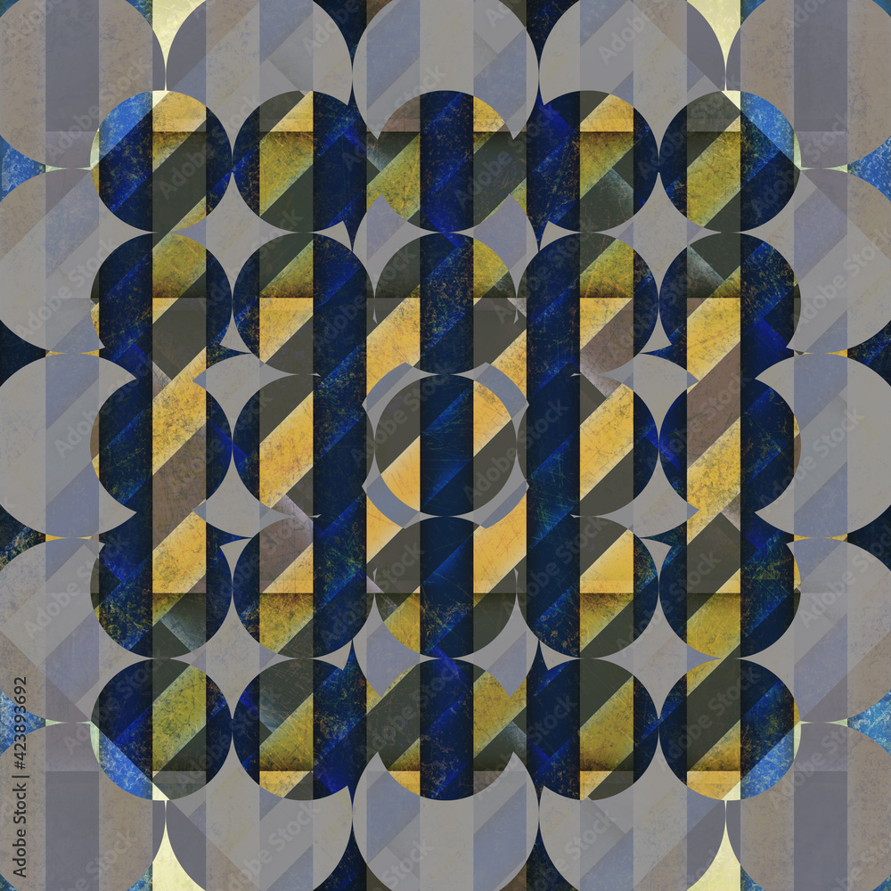 Naklejka premium Modern abstract background with circles texture