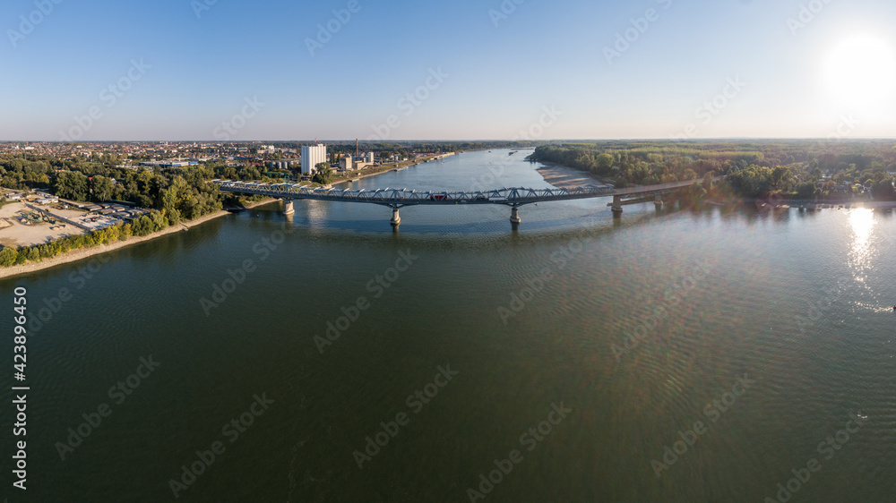Obraz premium Baja Bridge in Hungary