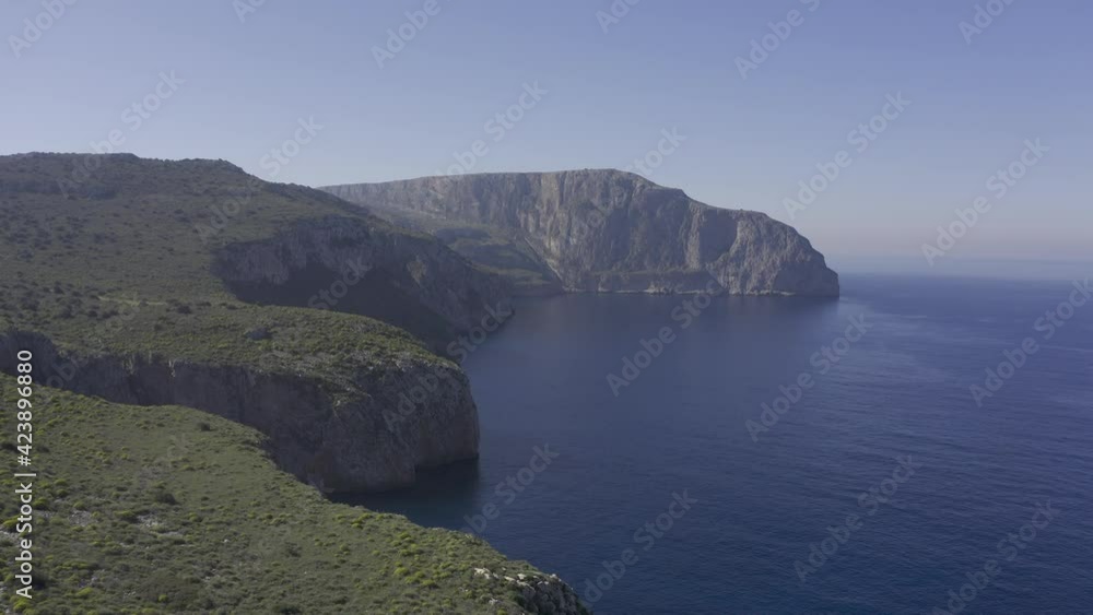 Aerial, Cape Tigani, Peloponnes, Greece Aerial, Cape Tigani, Peloponnes, Greece