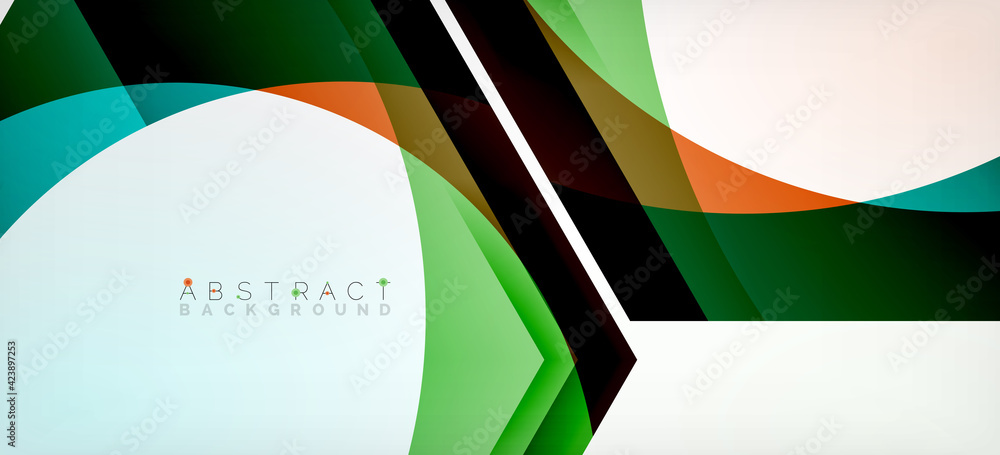 Obraz premium Vector color hexagons geometric abstract background
