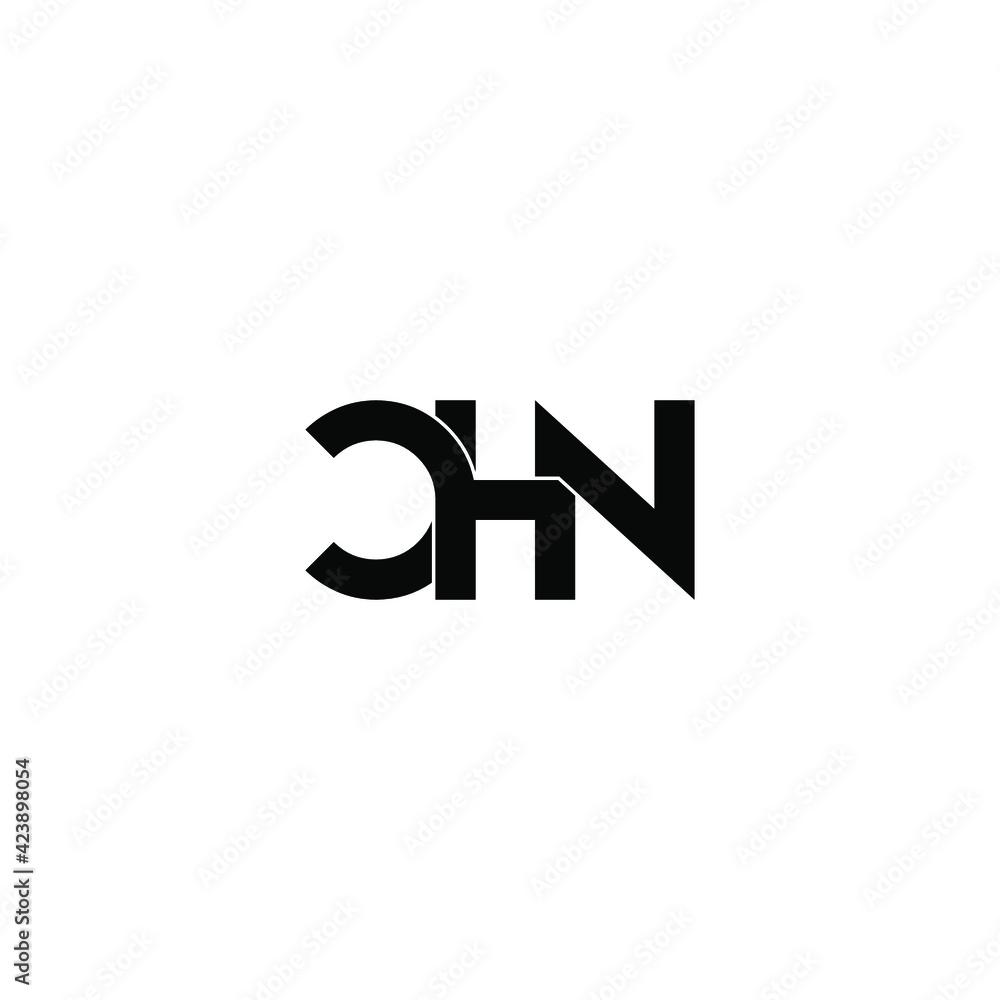 chn letter original monogram logo design chn letter original monogram logo design