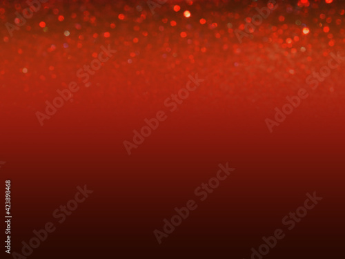 Abstract red christmas bokeh shiny background.