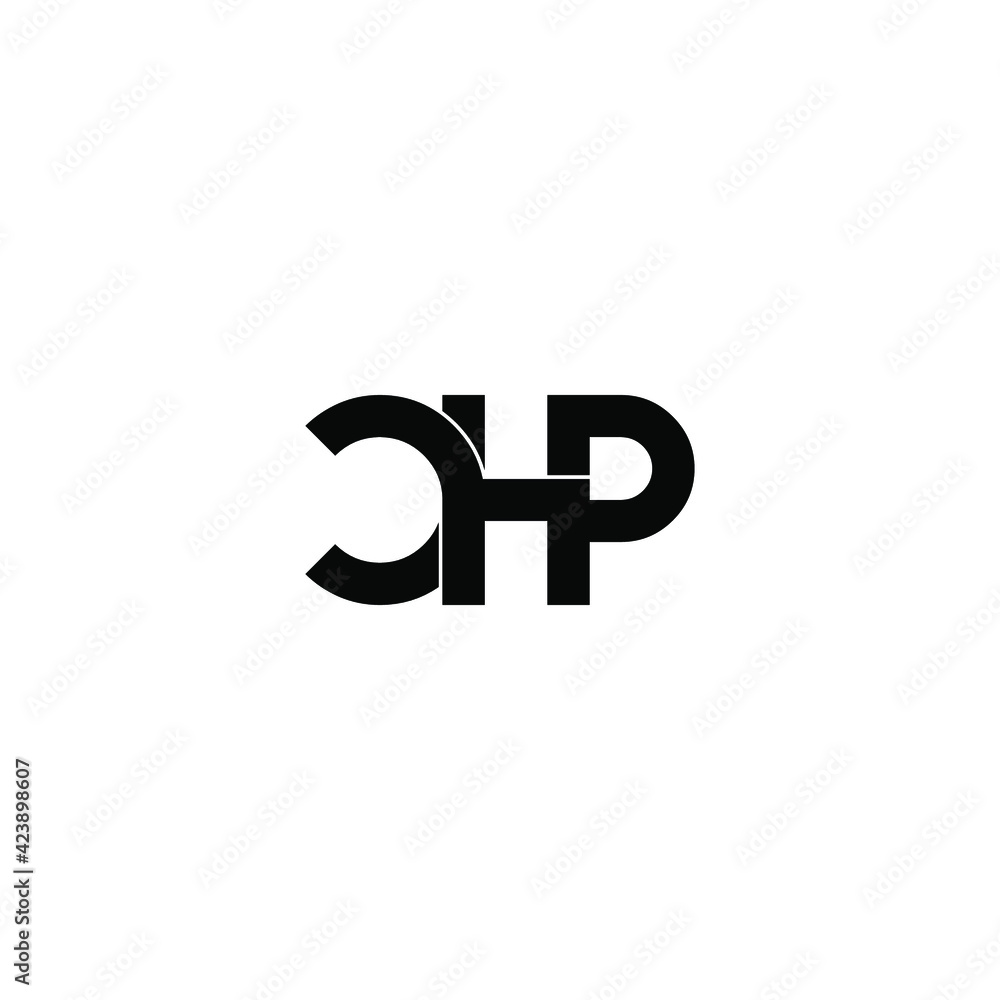 chp letter original monogram logo design chp letter original monogram logo design
