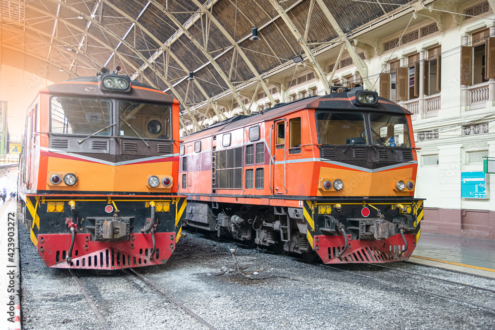 Hua Lamphong station is the main railway station in Bangkok Hua Lamphong station is the main railway station in Bangkok