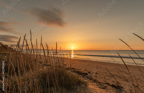 Sunrise at Whitburn Beach Sunderland England coast