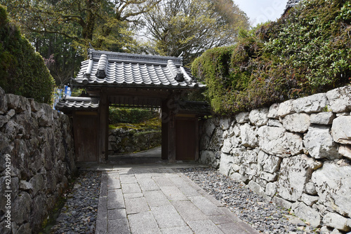 Obraz na płótnie 旧竹林院 入口の門 滋賀県大津市坂本