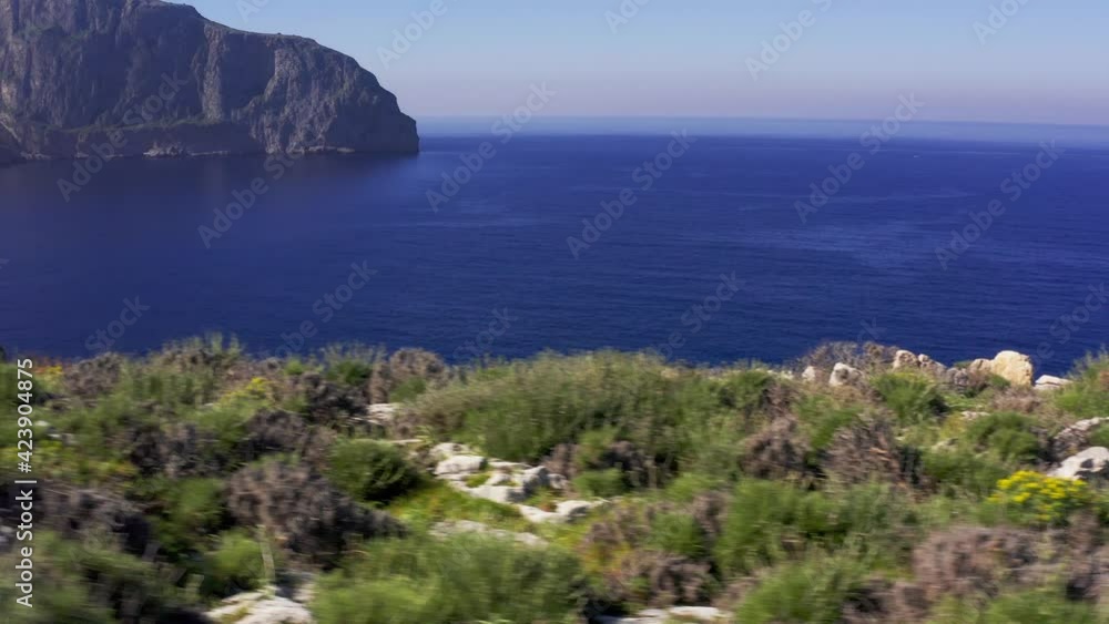 Aerial, Cape Tigani, Peloponnes, Greece Aerial, Cape Tigani, Peloponnes, Greece