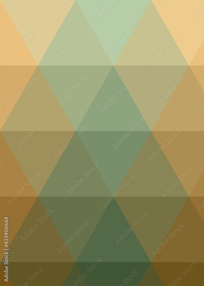 Obraz premium Abstract color Low-Polygones Generative Art background illustration
