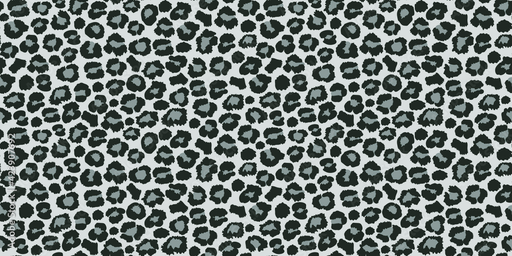Leopard seamless pattern design, vector illustration gray background Leopard seamless pattern design, vector illustration gray background