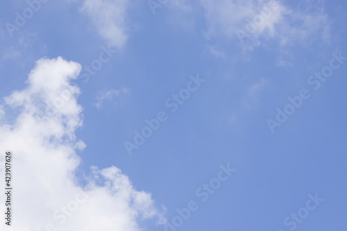 Blue Cloudy Sky, Abstract Background.